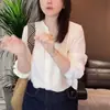 Outono 2026 Manga Longa Soltos Casuais Estilo Coreano Estilo Universitário Tops Novas Camisas da Moda
