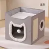 Ninho de Gato de Três Camadas, Vila para Gatos, Cama de Gato, Arranhador de Sisal, Adequado para Todas as Estações, Dobrável, Venda Quente Transfronteiriça, Suprimentos para Animais de Estimação Atacado
