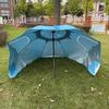 Atacado Personalizado 2,4m Tenda de Praia Portátil Guarda-chuva Multifuncional Camping Grande Guarda-chuva de Pesca Toldo Cortina do Céu