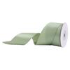 Cinta Verde de 38 mm de un solo lado liso para hornear regalo cultivo material de embalaje DIY decoración floral para regalo cinta de satén