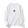 Nova Blusa de Manga Longa Tendência Estilo Americano Simples com Estampa para Mulheres, Camisa Básica Versátil Casual para Primavera e Outono