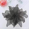 Flor de perlas tridimensional hecha a mano DIY Lolita pieza de bordado multicapa ropa de mujer accesorios para tocado de mezclilla para niños parche de tela
