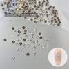 Decorações de Arte de Unhas K9 Strass Empilhados, Mini Strass Pequenos Transparentes Brilhantes, Produtos Acabados de Strass Empilhados com Formato Único, Bolas de Strass Atacado, Cristal de Gelo
