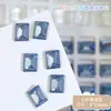 8 * 10mm rectangular ángulo recto caramelo de roca diamante clavo belleza cubo de hielo grande celebridad de internet fondo puntiagudo vidrio de color cristal diamante clavo joyería