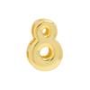 Popular Latón Dorado 18K Brillante Globo Burbuja DIY 26 Colgante Collar Inglés