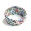 Diadema Bohemio Ins Versátil Elegante Nudo Cruzado Diadema Deportiva de Yoga Estampada Versión Ancha para Mujeres con Coronilla Alta