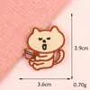 Parche Bordado Termofusible de Animales de Dibujos Animados Pegatinas de Tela Coreanas DIY Souvenir Hecho a Mano Pegatinas de Parche Accesorios Etiquetas de Tela para Planchar