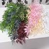 Nuevo colgante de pared de hoja de sauce decoración de boda para el hogar colgante de pared hoja de sauce simulada ratán planta simulada al por mayor