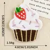 Etiqueta de Bordado por Computadora Dibujos Animados Original Comida Pastel Parche Pegatinas Bordado Autoadhesivo Pegatinas de Bordado Accesorios para Ropa Pegatinas de Tela DIY