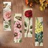 30 séries de flores retrô simples mão conta material criativo literário ins leitura papel marcador DIY atacado