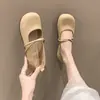 Zapatos Mary Jane populares de corte bajo para mujer, nuevo modelo otoño 2026, punta redonda suave, zapatos planos de slip-on de corte bajo estilo de noche para mujer