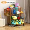 Cesta de Almacenamiento para Esterillas de Yoga, Estante de Almacenamiento para Equipos Deportivos y de Fitness en Casa, Estante de Almacenamiento Doméstico para Rellenar Espacios para Bádminton y Baloncesto