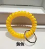 Baño de Sauna Natación Etiqueta Numérica Digital Pulsera Llavero Cable de Teléfono de Plástico Pulsera Elástica