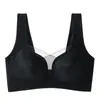 Ropa interior de enfriamiento sin costuras para mujer, minimiza los bustos grandes, proporciona soporte y previene la flacidez, sujetador fino de soporte suave sin varillas