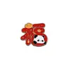 Adesivos Metálicos Desenho Animado Ano Novo Estilo Chinês Panda Atrai Fortuna para Celular e Tablet, Versáteis, Bonitos, Auspiciosos e Festivos