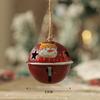 Pingente de sino de natal vintage boneco de neve de ferro velho pingente de sino decoração de árvore de natal pingente enfeite de natal