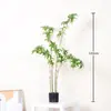 Planta artificial colgante de flor personalizada, árbol banyan de piedra de agua en maceta para sala de estar interior, planta verde grande para habitación modelo de casa de huéspedes, árbol artificial de decoración suave y paisajismo