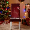 Capa de Cadeira Elástica Grossa com Tema de Natal, Capa de Cadeira Transfronteiriça de Seda de Leite, Capa de Cadeira Doméstica 160g/m²