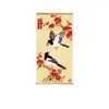 Dinheiro Traz Boas NotíciasNova Pintura de Parede Estilo Chinês Sala de Estar Fundo do Sofá Pinceladas Finas Pássaro Pássaro Flor de Ameixa Rolo Pintura Decorativa K2