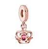 Colgante de globo de aire caliente Feliz Cumpleaños Panjia DIY Oro Rosa Corona de Diamante Hueca Accesorios con Cuentas en stock