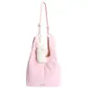 Diseño de Nicho Estilo Coreano Moda Acolchada Gran Capacidad Bolso de Plumas Bolso Tote de Puntadas de Moda Bolso de Hombro Debajo del Brazo Bolso de Mano
