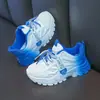 Zapatos Deportivos de Color Degradado Nuevos de Primavera Estilo Coreano para Niños, Zapatos Casuales para Niñas, Zapatos Cómodos para Correr para Niños Mayores