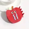 Novo clip de moda acetato retrô francês botão de anjo parte de trás da cabeça meio rabo de cavalo acessórios de cabelo doces grampo