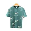 ¡Guau, Camiseta de Verano para Estudiantes Hombres, Estilo Coreano de Moda, Holgada, Sencilla, Cuello Redondo, Manga Corta, Estampada
