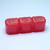 Caja de medicamentos portátil sellada recordatorio mañana, mediodía y noche gran capacidad pastillas sub-paquete para llevar caja de medicamentos diaria de 3 compartimentos