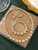Moda Comercio Exterior Wholesale Elegante Sencillo Exagerado Brillante Redondo Collar de Perlas Conjunto de Joyería de Nicho para Mujer