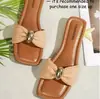Sandalias planas tejidas de comercio exterior transfronterizo europeo y americano, chanclas para mujer, uso casual informal, colores lisos europeos y americanos, venta al por mayor, tallas grandes
