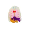 Zuecos de Dibujos Animados con Temática Médica con Dijes que Brillan en la Oscuridad, Accesorios Personalizados para Zapatos de Jardín de Goma Suave, Decoraciones Fluorescentes