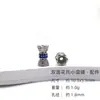 Plata S925 Zirconio Tensor Rosca Encaje Hebilla de Perla Hombre Pequeño Doble Cintura Torus Cuentas Cubo Cuentas Accesorios DIY