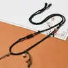 Corda de pingente ajustável DIY de fio de algodão tecida à mão para homens e mulheres, corda trançada estilo tibetano para atacado, simples e versátil