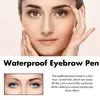 Lápiz de Cejas Salvaje EELHOE Rojo-Marrón de Cuatro Puntas Da Forma y Rellena las Cejas para un Aspecto Natural y Voluminoso en Múltiples Colores