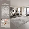 Tapete Sala de Estar Minimalista Italiano Impermeável Anti-Manchas Sem Lavagem Limpável Luxo Leve High-End Tapete de Chão para Sofá Quarto Cobertor de Cabeceira