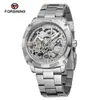 Reloj Mecánico Automático Impermeable de Moda Casual Hueco para Hombre Estilo Europeo y Americano Forsining
