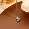 Collar de estrella de diamantes completo para mujer, diseño de nicho de Instagram, versátil, de alta gama, estilo de lujo ligero, cadena para suéter, colgante, cadena para clavícula