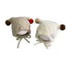 Bonito Sombrero de Bebé de Dibujos Animados Estilo Otoño e Invierno para Niños y Niñas Sombrero de Lana Tejido para Niños para Mantener Caliente y a Prueba de Viento al Salir y Proteger los Oídos