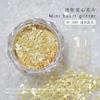 Joyería para uñas lentejuelas de estrella de cinco puntas mini estrella de cinco puntas pieza brillante brillo corazón de amor pequeñas lentejuelas joyería de hadas