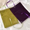 Bolsa de Pelúcia com Cordão Personalizada Bolsa de Joias de Alta Qualidade Bolsa para Guardar Fones de Ouvido Bolsa Pequena de Tecido com Cordão de Veludo