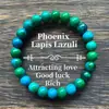 Pulsera Popular Transfronteriza Temu Xiyin Tk con Cuentas Hecha de Aventurina Verde Ojo de Tigre Pulsera Elástica Hecha a Mano