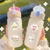 100 Piezas de Pegatinas Kawaii Estilo Ins de Animales Pequeños, Decoración Personalizada tipo Graffiti para Teléfonos Móviles, Patinetas, Botellas de Agua, Pegatinas Creativas al por Mayor