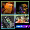 100 Piezas de Pegatinas Láser Transparentes de Compra Directa Transfronteriza, Flores Florecientes Mascota Creativo Retro Láser Journaling Pegatinas Holográficas