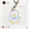 Chaveiro Sanrio Acrílico Dupla Face Sanduíche Transparente Desenho Animado Decoração Presente para Estudante Pingente