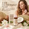 Rodillo de Cuarzo Coco Vainilla Aceite de Ricino Cuidado de la Piel Hidratante Suavizante Portátil Masaje Nutritivo Cuidado Corporal