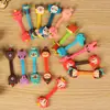 Cabo de armazenamento de fone de ouvido de desenho animado, enrolador de silicone fofo, botão de enrolamento criativo, dispositivo de encadernação