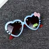 Gafas de sol infantiles con lazo, Gafas de sol con protección solar en forma de gato, Gafas para bebé, Moda Dibujos animados Lindas Nuevo estilo Corazón