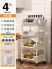 Carrinho de armazenamento rack móvel multi-camada piso sala de estar dormitório sob a mesa estante de livros casa cozinha lanche rack de armazenamento