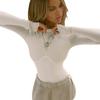 Top Europeo y Americano Transfronterizo para Mujer Otoño Nuevo Color Sólido Cuello Semialto Ajustado Moldeador Manga Larga Sexy Ajustado Estilo Spice Girl para Mujer